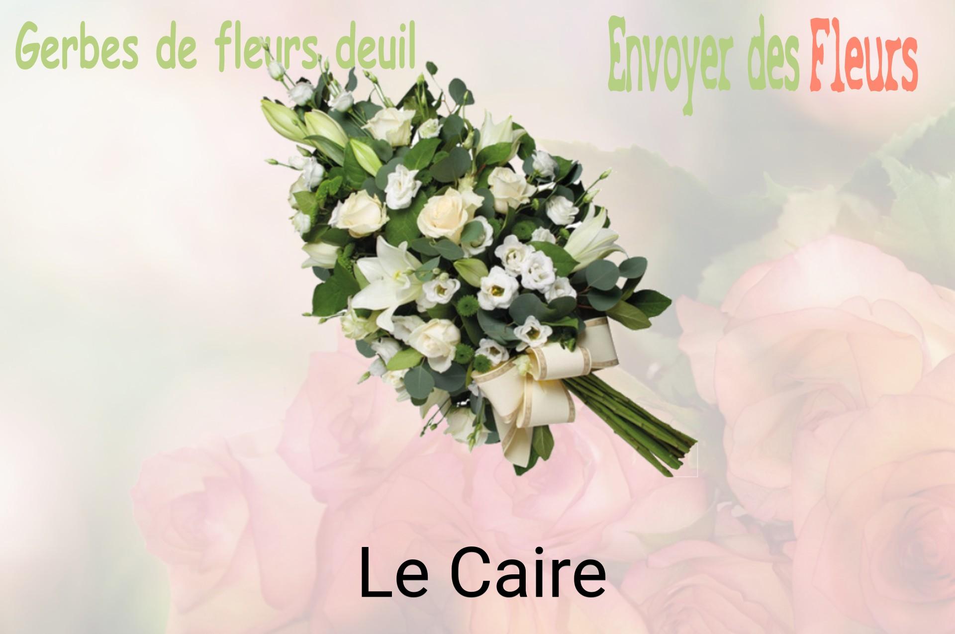 Gerbe de fleurs de deuil livrée à Le Caire